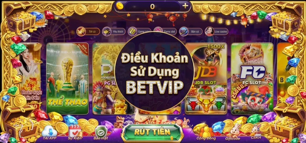 Điều Khoản Sử Dụng Betvip