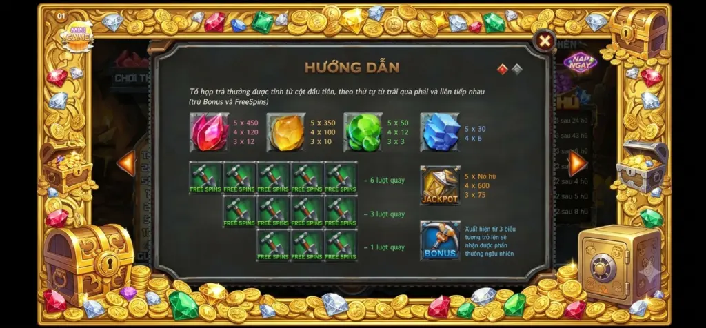 Hướng Dẫn Mỏ Đá Quý Betvip