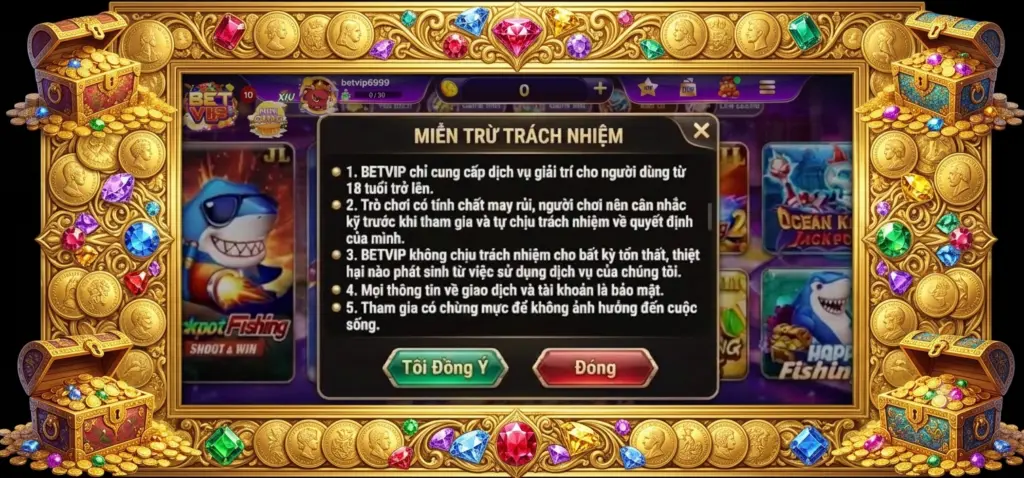 Miễn Trừ Trách Nhiệm Betvip